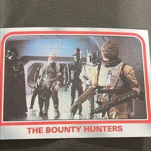 Star Wars The Bounty Hunters Vintage Style Red White Blue Image